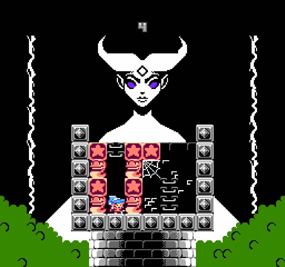The Witch facing the Dark Sorceress